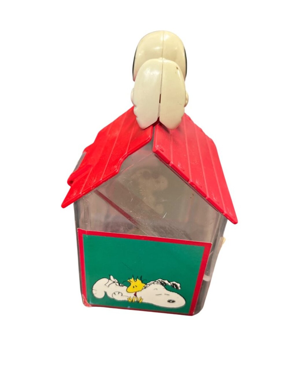Snoopy Peanuts celebration Vintage dog house candy trinket container SKU 10-540 - Picture 2 of 8